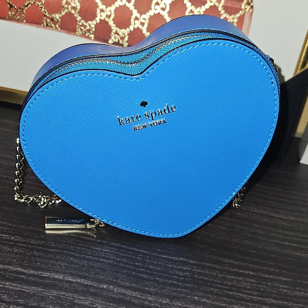 Kate Spade Nwot Love Shack Mini Heart Crossbody Bag - Picture 2 of 12